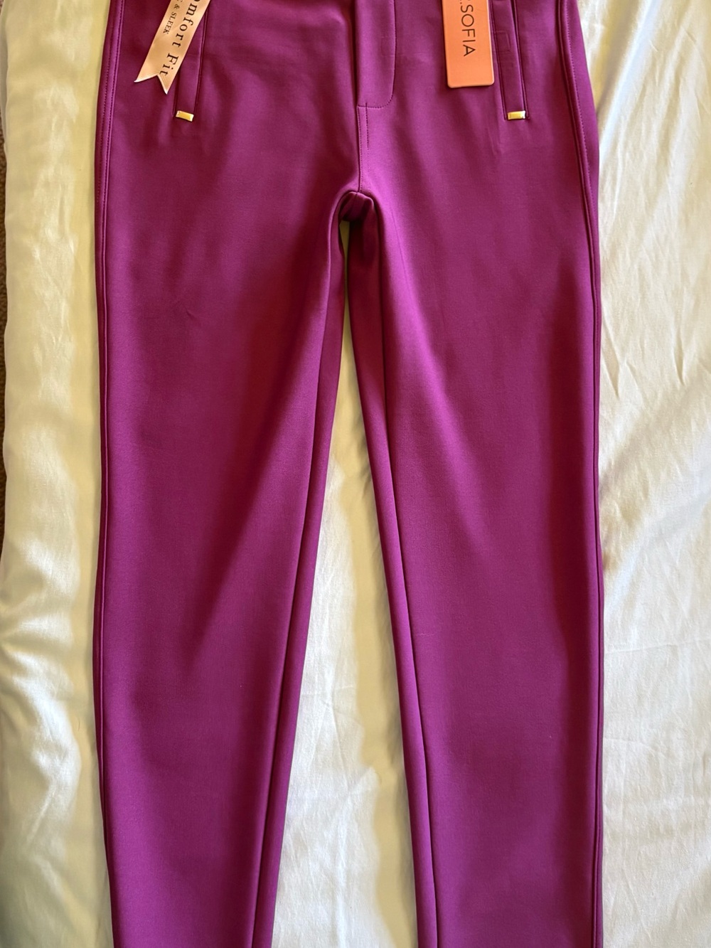 Women's Magenta Ponte Leggings